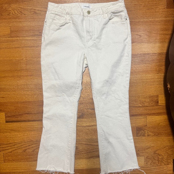 Frame Denim Le Crop Mini Boot Cut Sz 30 Au Natural - Picture 1 of 11